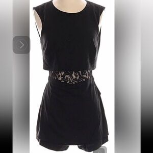 BCBGMaxAzria Black Dress with Lace Detail